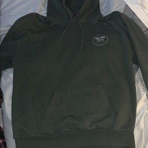 Brixton Wheeler Pine and White Hoodie